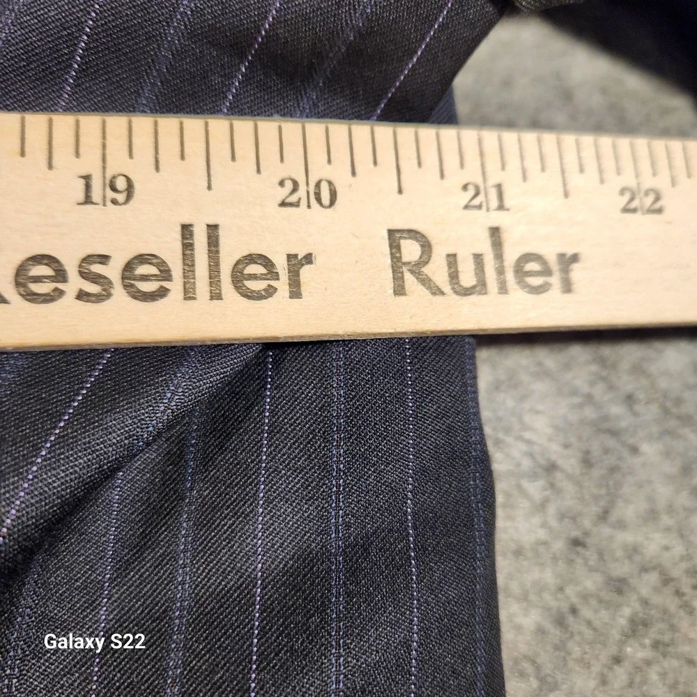 Armani Collezioni Blazer Mens 42R Gray Pinstripe Wool Suit Jacket Made in Italy